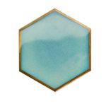 Dessous de Verre Design Bleu Givré