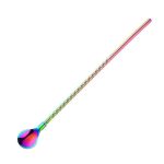 8 Pailles Cuillères Multicolore