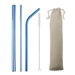 Pailles Cocktail Kit Bleu