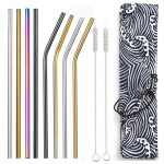 Pailles Cocktail Décoration 8 Multicolores