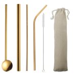 Pailles pour Cocktail Kit Doré