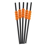 5 Pailles Halloween Citrouilles (Réutilisables) Default Title