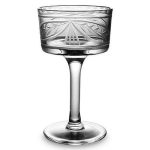 Verre à Cocktail Motif en Relief Lauriers