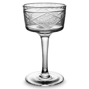 Verre à Cocktail Motif en Relief Géométrique