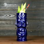 Verre à Cocktail Tiki Tahiti Bleu Océan