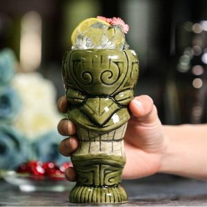 Verre à Cocktail Tiki Rieur Vert Default Title