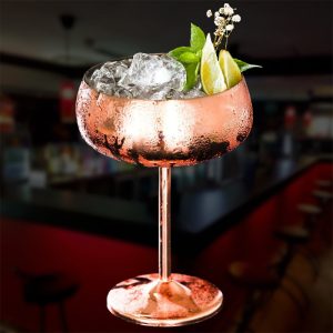 Verre à Cocktail Coupe Cuivre Cuivre