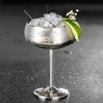 Verre à Cocktail Coupe Cuivre Argenté